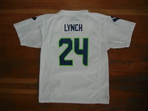 SEATTLE SEAHAWKS Football #24 MARSHAWN LYNCH NFL JERSEY Kid Fan Shirt YOUTH XL - Picture 1 of 7