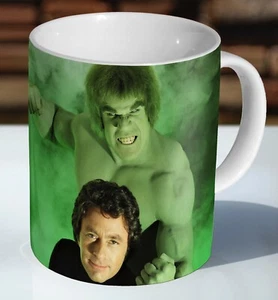 The Incredible Hulk Bill Bixby and Lou Ferrigno - Ceramic Coffee Mug - Cup - Picture 1 of 1
