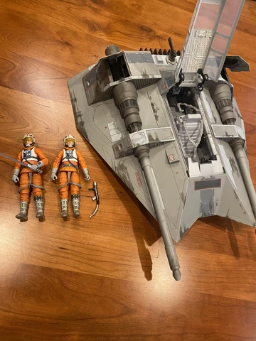 Star Wars Black Series Loose 6” Figure Snowspeeder  Vehicle And Luke Cover