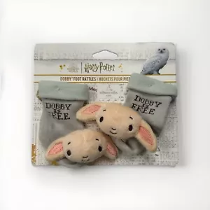 Harry Potter DOBBY FOOT RATTLES On Socks for Babies - NEW - Dobby is Free #14 - Picture 1 of 6