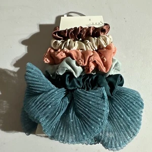Hair Twisters Set Of 6 In Green - Orange - Cream A New Day 3 Sizes - Imagen 1 de 3
