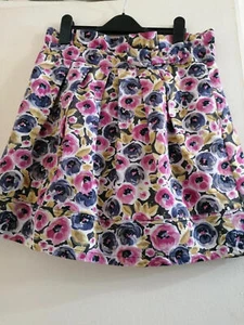 Brand new cotton short floral skirt size 12 - Picture 1 of 3