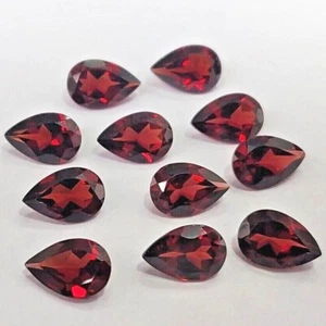 Wholesale Lot 7x5mm Pear Facet Natural Mozambique Garnet Loose Calibrated Gems - Picture 1 of 9