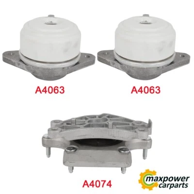 3x Engine Motor & Trans Mount For 12-08 Mercedes-Benz C300 3.0L 9924 9914 - Image 1 of 4