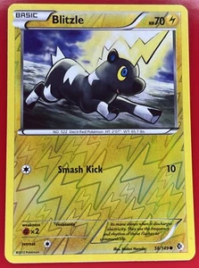 Pokémon JCC Blitzle 56/149 Holo Inverso B&W Límites Cruzados 2012 LP Inglés - Imagen 1 de 2