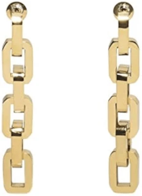 Eddie Borgo Supra Link Earrings 12k Gold -New - Image 1 of 4