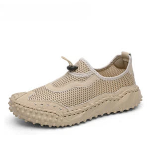 Man's Casual Shoes Breathable Non-Slip Sneakers Summer Mesh Hollow Walking Shoes - Picture 1 of 21