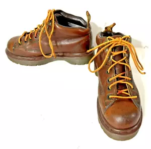 Dr. Martens England 8287 Women's Air Wair Chunky Brown Leather Boots - US 6/UK 4 - Picture 1 of 7