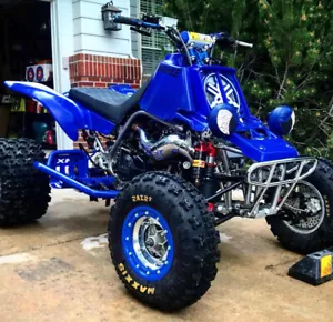 XFR Yamaha Banshee Pro Peg FOOT PEG HEEL GUARD Nerf bars PSE203-BLU Vibrant Blue - Picture 1 of 3