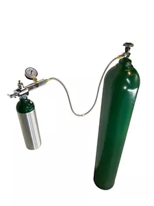 Oxygen Transfill Hose with BLEED CGA540 CGA870 Aviation Veterinary Medical - Picture 1 of 6