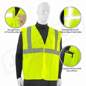 SAFETY VEST ANSI CLASS 2/ Reflective Tape/ High Visibility Yellow JORESTECH - Picture 1 of 7