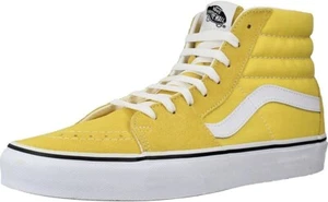 Vans Kids Sk8-hi Cyber Yellow Lona con Borde de Gamuza Talla 4 (Mujer 5.5) Nuevo - Imagen 1 de 3