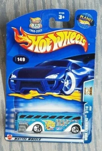 Hot Wheels Work Crewsers Beebops Surf Shops 3/10 Blue Bus Planet Hot Wheels - Imagen 1 de 2