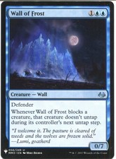 Magic The Gathering MTG Mystery Pack Card Wall of Frost
