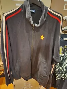 Vintage Crest Carls Jr. Jacket Mens M Black Full Zip Employee Uniform Jacket - Picture 1 of 4