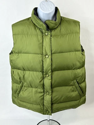 Chaleco acolchado Cabelas para mujer pequeño verde Premier plumón de ganso del norte a presión Foto 1 de 4