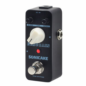 SONICAKE Echo Rain Analog Style Hybrid Digital Delay Guitar Effects Pedal QSS-03