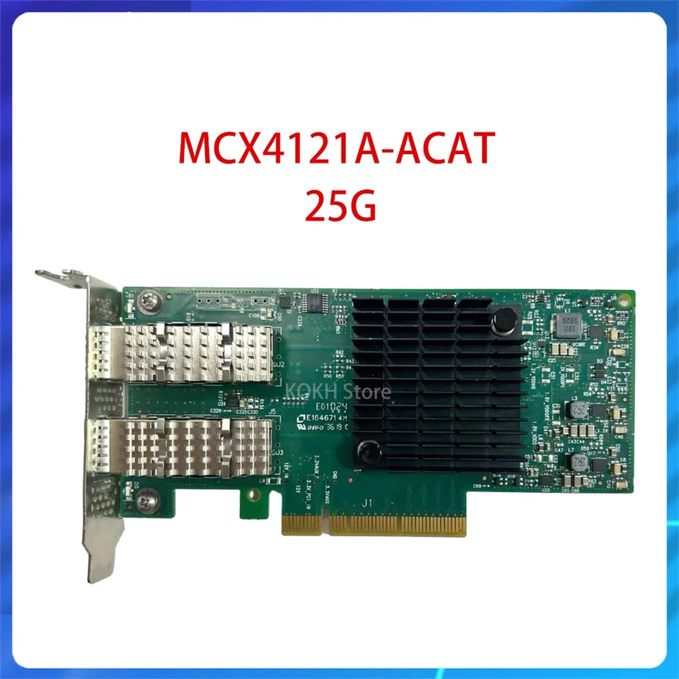 MCX4121A-ACAT 25G Network Card ConnectX-4L CX4121A PCI-E Adapter SFP28 2-port - Image 1 of 1
