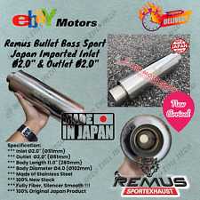 Expedited Shipping Remus Bullet Bass Sport Muffler Import Inlet & Outlet Ø2.0"