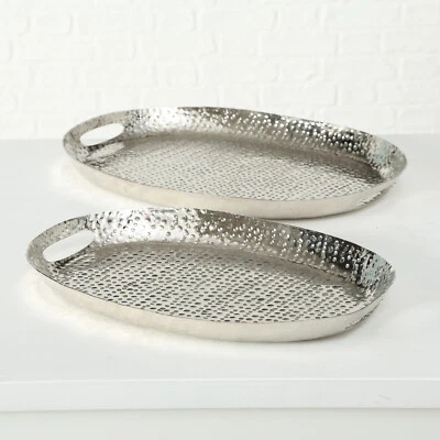 *ABVERKAUF* Serviertablett Tablett aus Metall Aluminium Deko-Tablett **NEU** - Bild 1 von 4