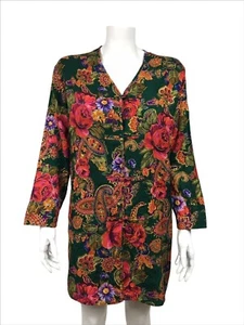 Victoria's Secret Gold Label Morgenmantel Größe Small mehrfarbig 100 % Seide Blumenmuster - Bild 1 von 7