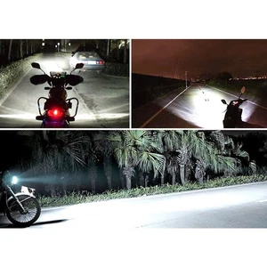 »H4 LED Motorcycle Headlight Bulb High/Low Beam White Light 1080LM 6500K Ceramic - Foto 1 di 12