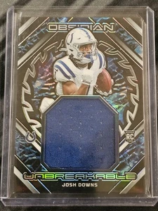 2023 Obsidian JOSH DOWNS Unbreakable RP /199 Indianapolis Colts  - Picture 1 of 3