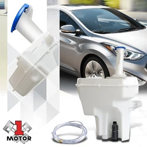 Windshield Washer Reservoir Tank w/Pump+Cap for 13-14 Elantra Coupe HY1288103 - Picture 1 of 5