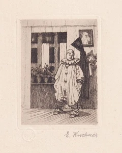Eugen Kirchner - Clown Zirkus circus // Radierung etching - Bild 1 von 1