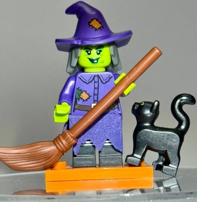 LEGO "Wacky Witch" (col214) w/Kitty & Accessories (2015) CMF Series 14 BRAND NEW - Image 1 of 4