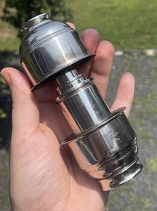 Telescopio pieghevole pirata spia tascabile giocattolo metallo vintage XX secolo nautico - Foto 1 di 8