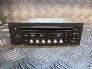 PEUGEOT 207 2007 1.4 S 3DR RADIO STEREO CD PLAYER HEAD UNIT 96639628XT - Picture 1 of 3