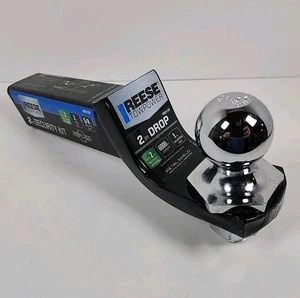 Reese Towpower Trailer Hitch Ball Kit 2" Drop with 2" Ball 6000lb Capacity - Picture 1 of 18