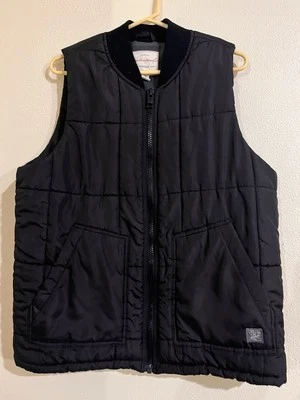 Chaleco negro vintage impermeable original para hombre talla grande Foto 1 de 3