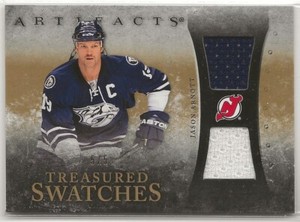 2010-11 Artifacts Treasured Swatches Gold #TSJA Jason Arnott 5/5 NJ Devils