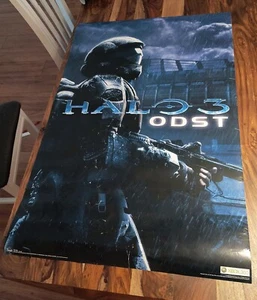 Official Microsoft HALO 3 ODST Poster 2007 (22”x34”) Xbox 360 *Damage* - Picture 1 of 8