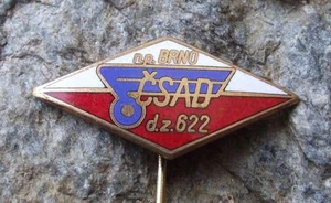 Antique Czech City of Brno CSAD Route 622 State Bus Transport Company Pin Badge - Picture 1 of 4