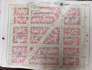 1957 WASHINGTON DC ANACOSTIA 13th ST TO 16th ST & T ST TO FLORIDA AV ATLAS MAP - Picture 1 of 6