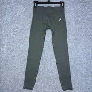 Gymshark Leggings Small Seamless Green Everyday Flex High Waist - Picture 1 of 8