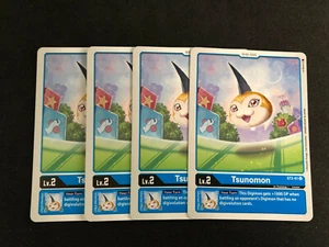 Digimon TCG - Uncommon - Tsunomon - ST2-01U - Blue Card Playset! - Picture 1 of 1