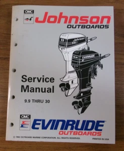 OEM Johnson/Evinrude Outboard Service Manual "ET" 9.9-30, Part # 508282 - Picture 1 of 6