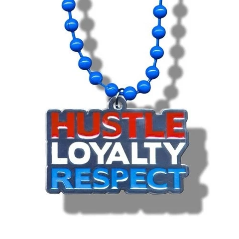WWE John Cena Hustle Loyalty Respect Beaded Pendant Necklace, Wrestling HLR Cover