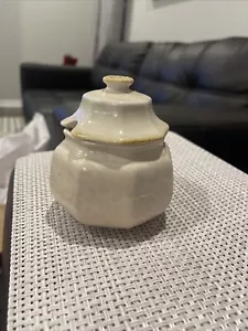 Mikasa Avante Zuckerdose Elfenbein mit Deckel TOP - Bild 1 von 4