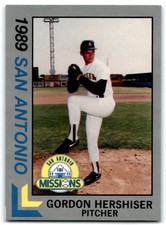 1989 Best San Antonio Missions Platinum Gordon Hershiser Dodgers San Antonio