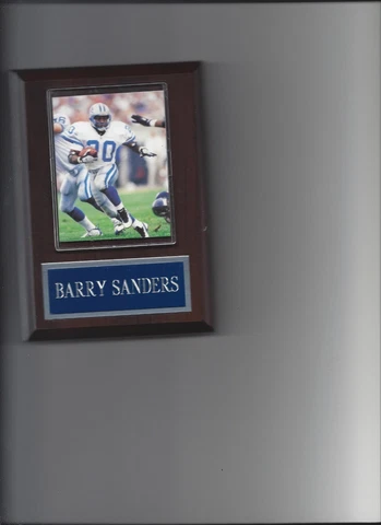 BARRY SANDERS PLAQUE DETROIT LIONS FOOTBALL NFL GAME ACTION Cover