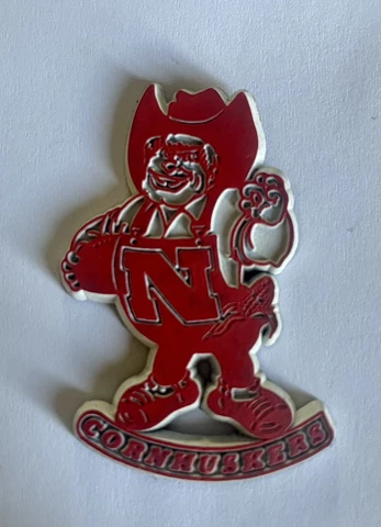Vintage University of Nebraska Cornhuskers NCAA College Rubber Fridge Magnet Cover