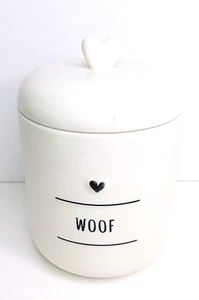Treat Jar Fido's Diner Woof Pet Treat Ceramic New - Picture 1 of 5