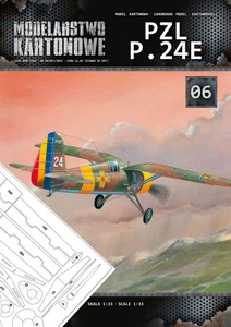 MODEL KARTONOWY 1006 - PZL P.24 E 'ARR' + wręgi - 1/33 paper model - Picture 1 of 6
