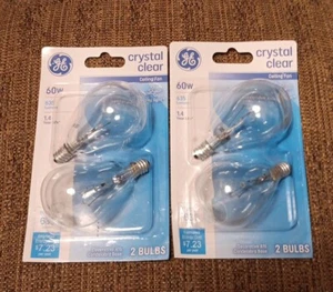 4 GE Clear 60W Ceiling Fan A15 Bulbs - Picture 1 of 3