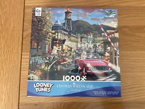 1,000 Piece Thomas Kinkade "Looney Tunes Puzzle " Ceaco 26.6"x 19" - Picture 1 of 2